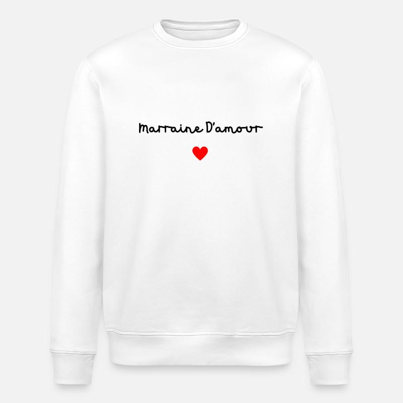 Marraine d’amour - Sweat bio ROLLER Stanley/Stella Unisexe - blanc