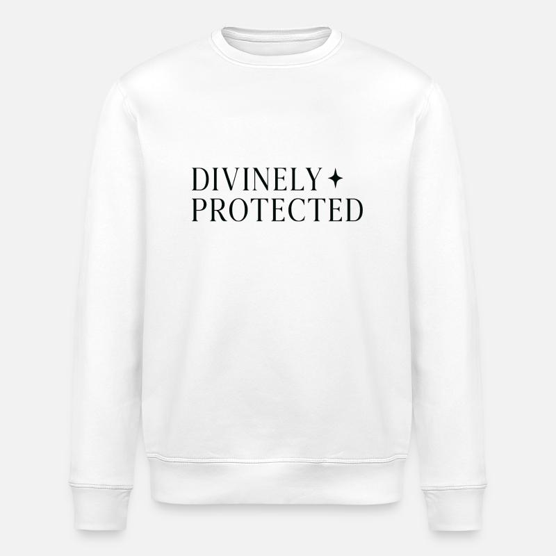 Divinely Protected black print - Stanley/Stella Unisex Bio-Sweatshirt ROLLER - Weiß