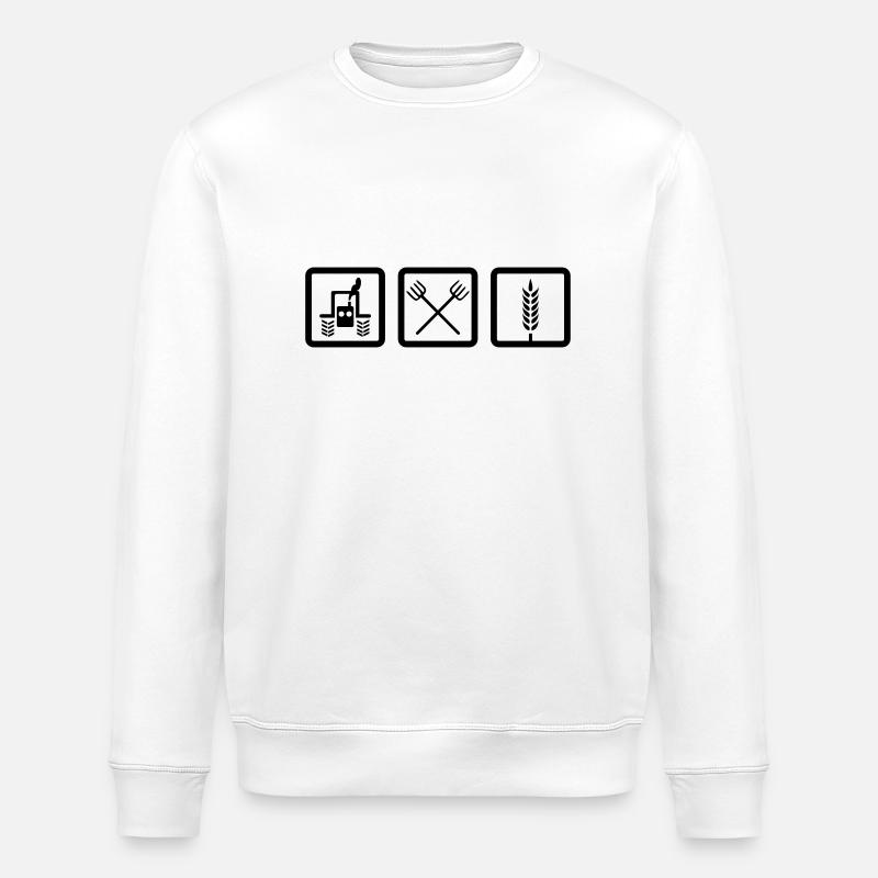 Bauernhof - Stanley/Stella Unisex Bio-Sweatshirt ROLLER - Weiß
