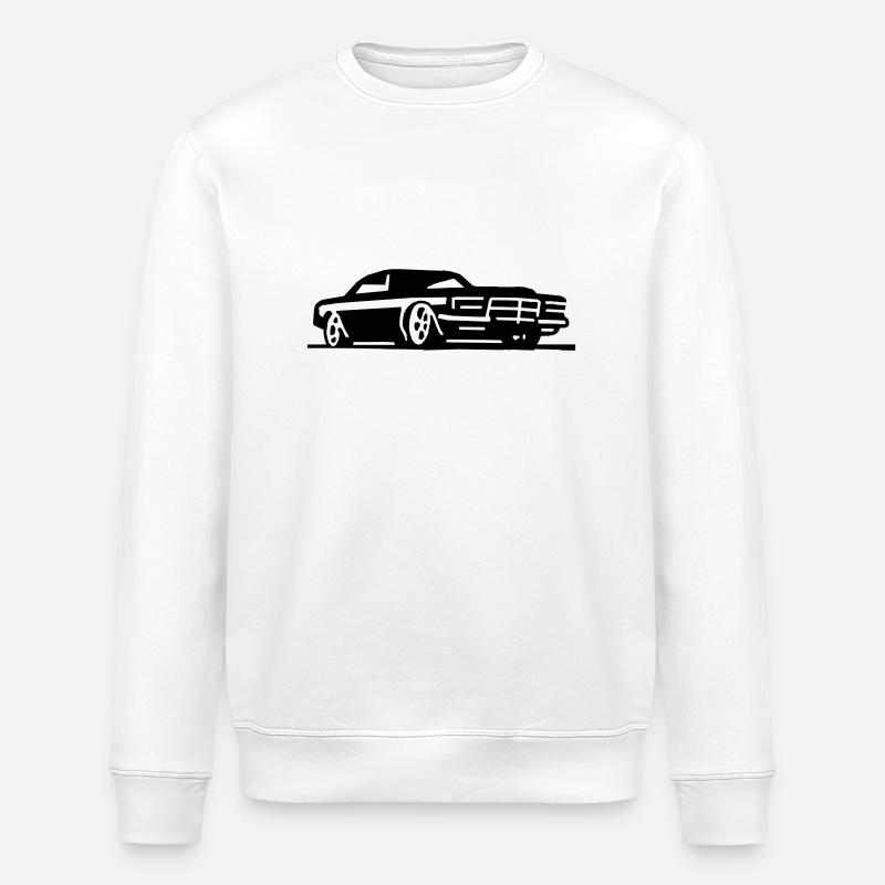 tuning_car2 - Stanley/Stella ROLLER Unisex Organic Sweatshirt - white