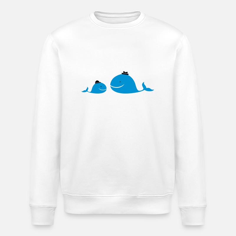 Wale gross klein - Stanley/Stella Unisex Bio-Sweatshirt ROLLER - Weiß