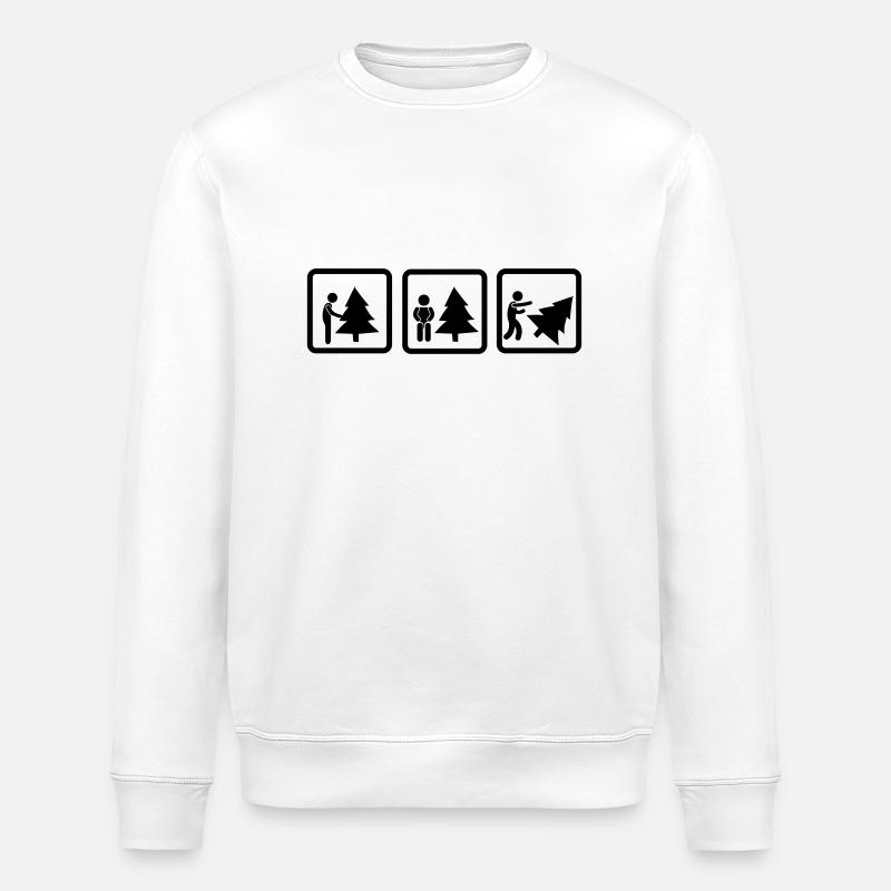 Tannenbaum - Stanley/Stella Unisex Bio-Sweatshirt ROLLER - Weiß
