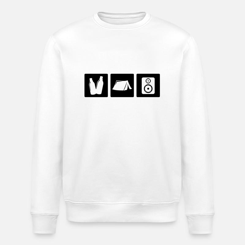 Fête - Sweat bio ROLLER Stanley/Stella Unisexe - blanc