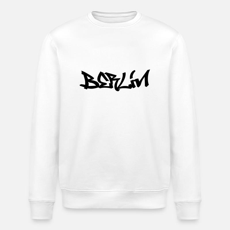 Berlin Graffiti - Sweat bio ROLLER Stanley/Stella Unisexe - blanc