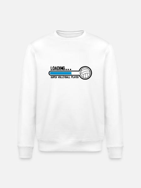 volleyball loading super player1 - Sweat bio ROLLER Stanley/Stella Unisexe - blanc