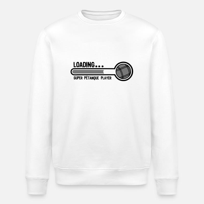 petanque boule loading super player1 - Sweat bio ROLLER Stanley/Stella Unisexe - blanc