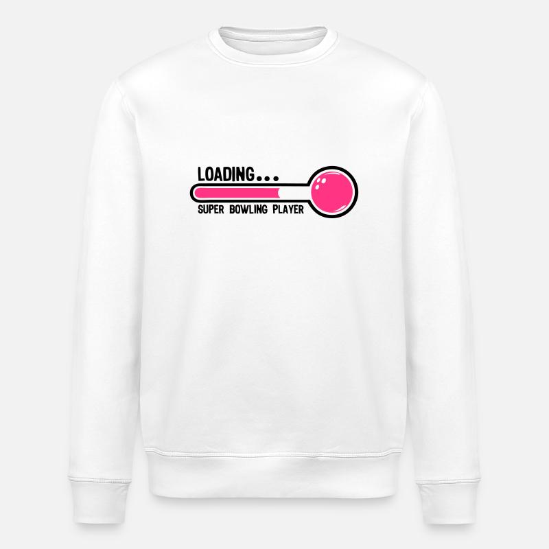bowling boule loading super player1 - Sweat bio ROLLER Stanley/Stella Unisexe - blanc