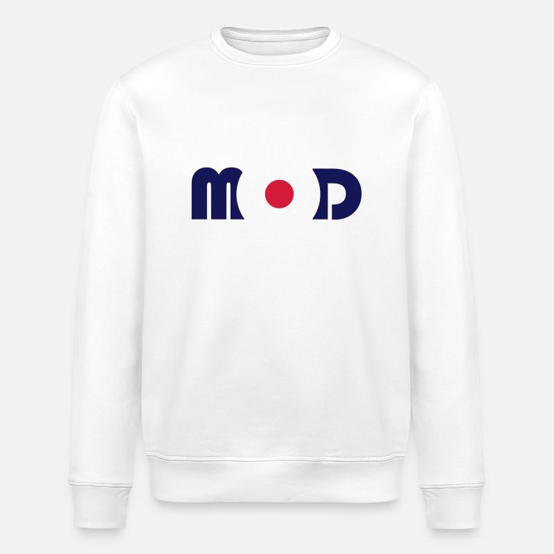 Mod Logo - Stanley/Stella Unisex Bio-Sweatshirt ROLLER - Weiß