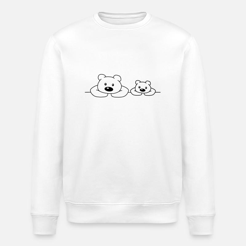 Teddys - Stanley/Stella ROLLER Unisex Organic Sweatshirt - white