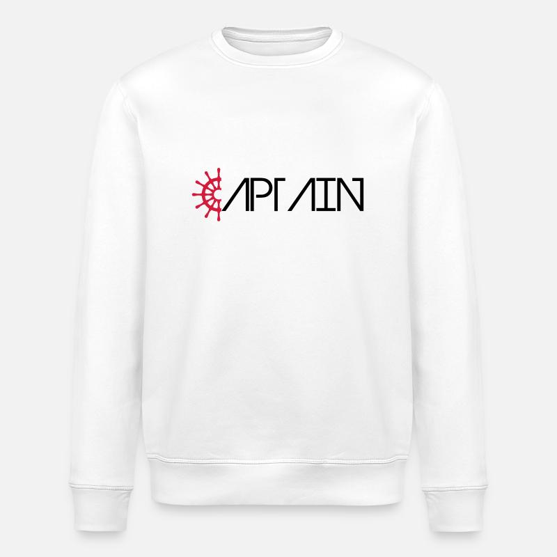 Capitaine Logo - Sweat bio ROLLER Stanley/Stella Unisexe - blanc