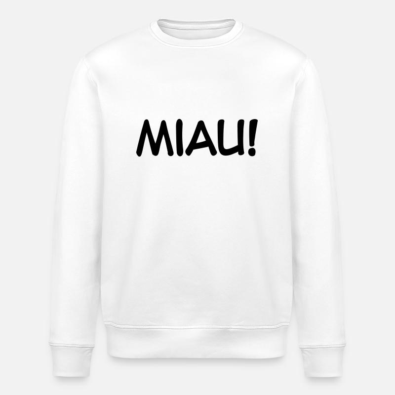Miau - Stanley/Stella Unisex Bio-Sweatshirt ROLLER - Weiß