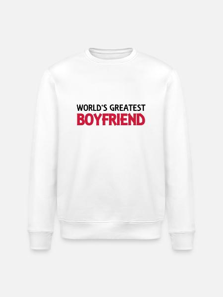 World's greatest boyfriend - Stanley/Stella Unisex Bio-Sweatshirt ROLLER - Weiß