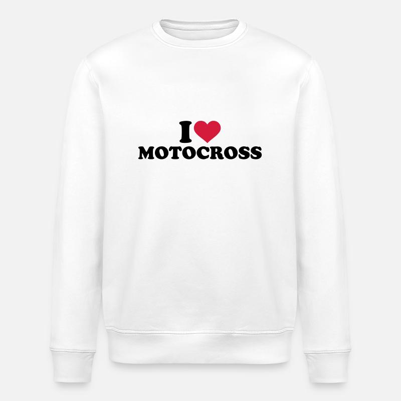 Motocross - Stanley/Stella Unisex Bio-Sweatshirt ROLLER - Weiß