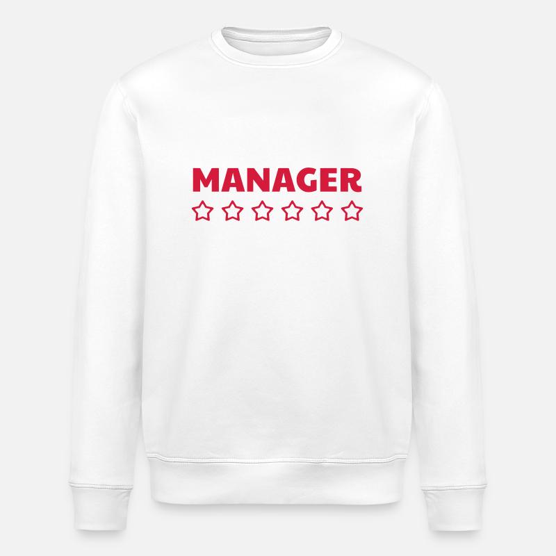 Manager / Chef / Arbeit / Job - Stanley/Stella Unisex Bio-Sweatshirt ROLLER - Weiß