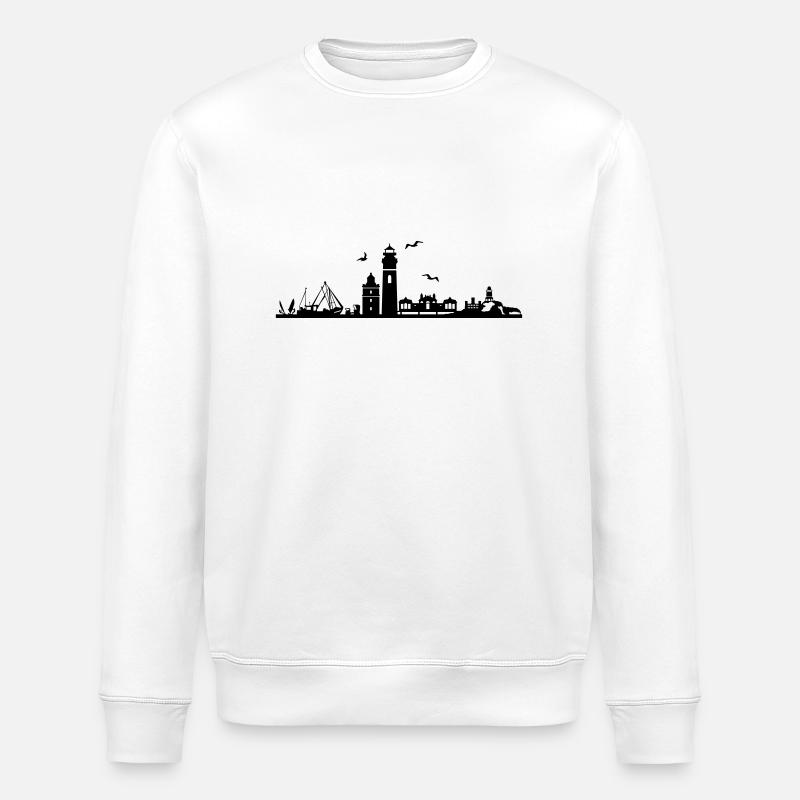 Skyline - Insel Rügen - Stanley/Stella Unisex Bio-Sweatshirt ROLLER - Weiß
