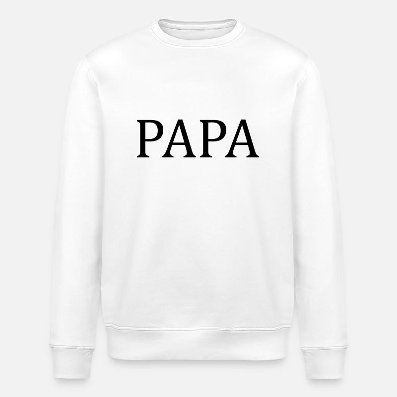 Papa - Stanley/Stella Unisex Bio-Sweatshirt ROLLER - Weiß