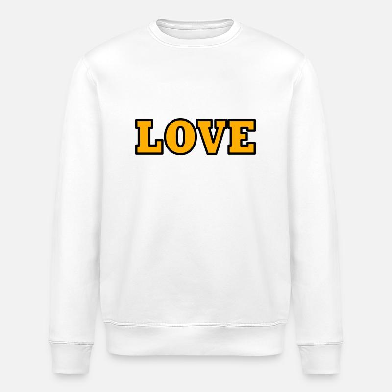 Love - Stanley/Stella Unisex Bio-Sweatshirt ROLLER - Weiß