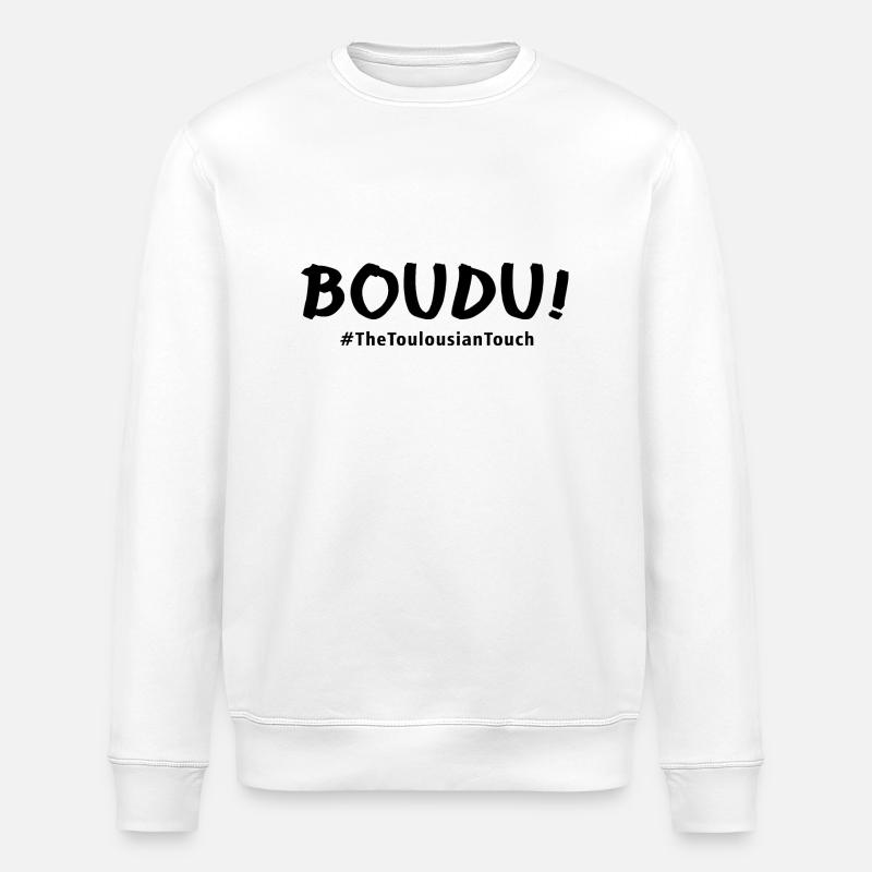Boudu ! - Sweat bio ROLLER Stanley/Stella Unisexe - blanc