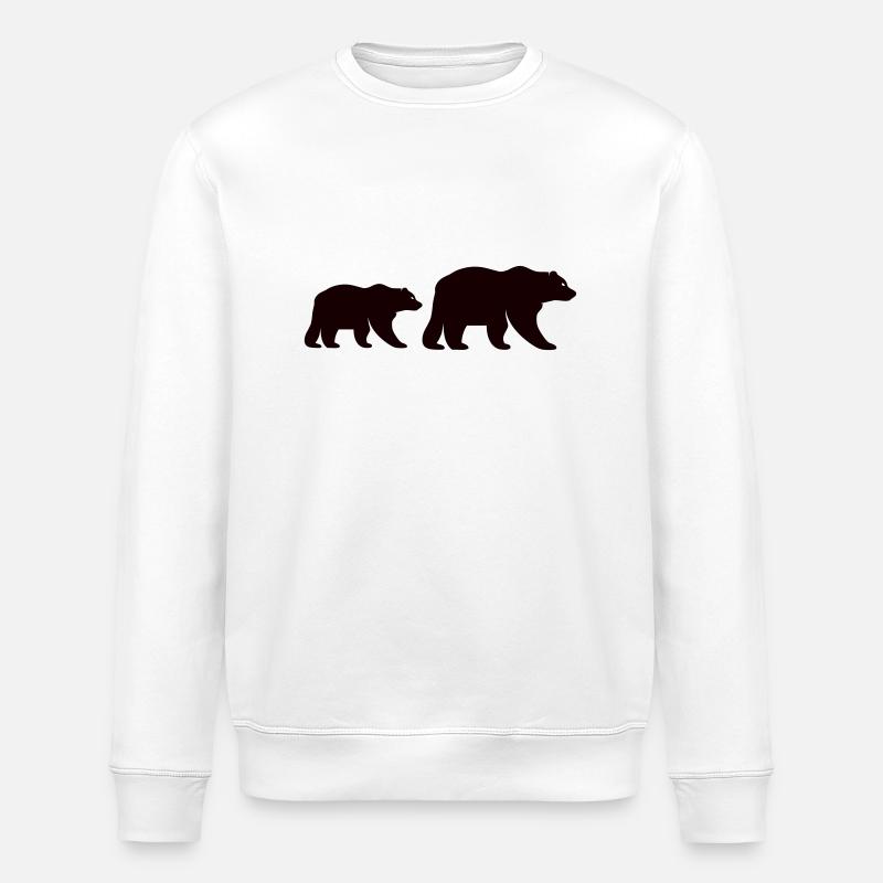 bär 2 - Stanley/Stella Unisex Bio-Sweatshirt ROLLER - Weiß
