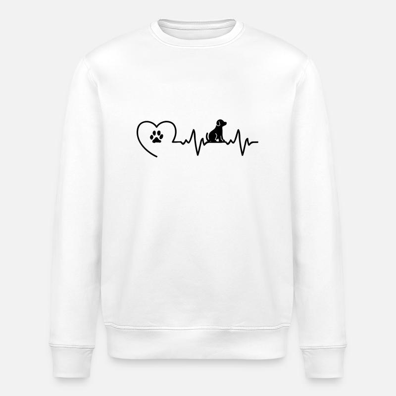 Hundeliebhaber - Stanley/Stella Unisex Bio-Sweatshirt ROLLER - Weiß