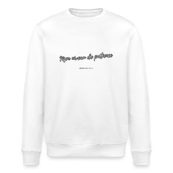 Ma patience - Sweat bio ROLLER Stanley/Stella Unisexe - blanc - Devant - Nik (191cm)