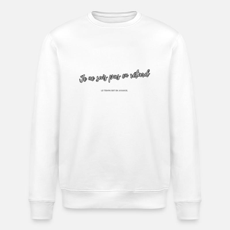 Delay - Stanley/Stella ROLLER Unisex Organic Sweatshirt - white