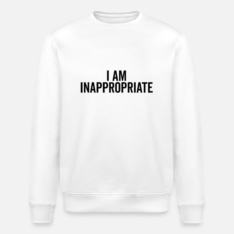 Je ne suis pas approprié - Sweat bio ROLLER Stanley/Stella Unisexe - blanc