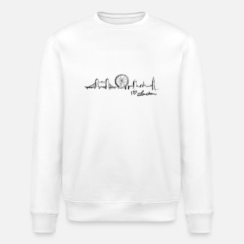 london - Stanley/Stella Unisex Bio-Sweatshirt ROLLER - Weiß