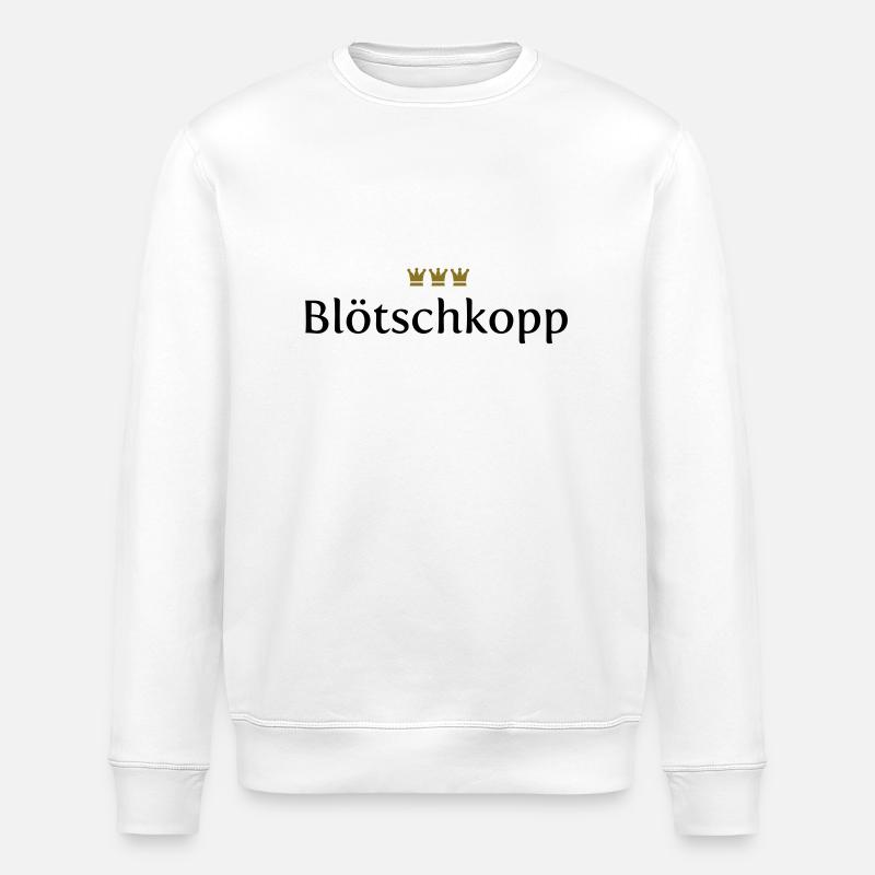 Blötschkopp (Köln / Kölsch / Carnaval) - Sweat bio ROLLER Stanley/Stella Unisexe - blanc