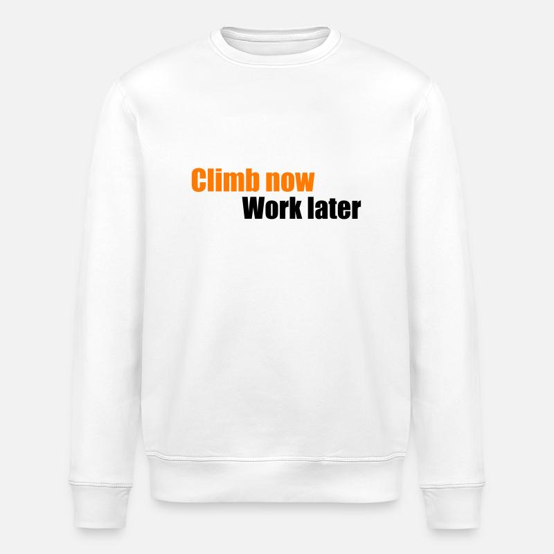 grimper - Sweat bio ROLLER Stanley/Stella Unisexe - blanc