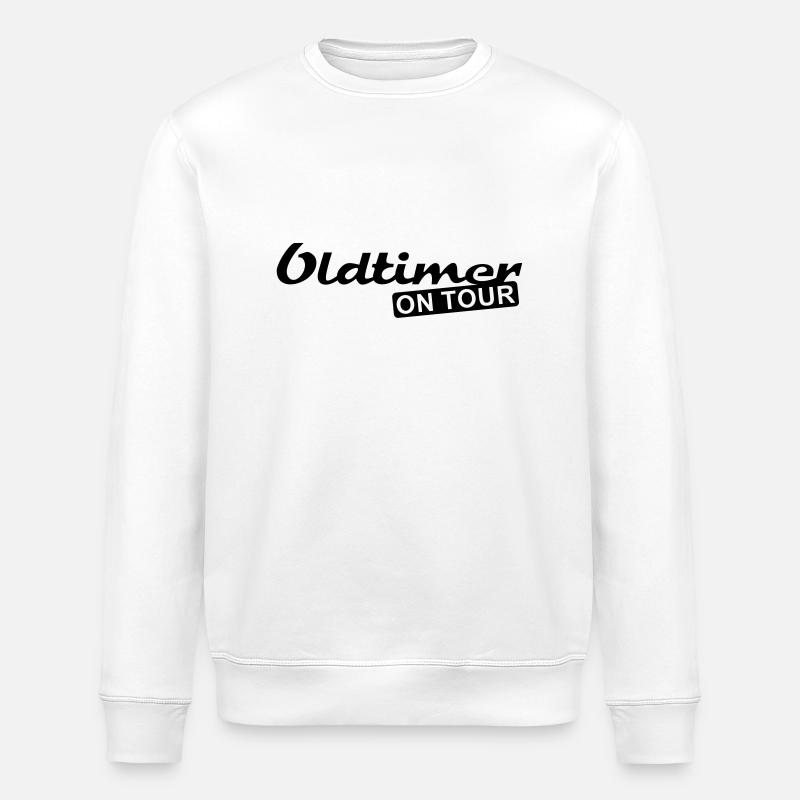 Oldtimer on Tour - Stanley/Stella økologisk unisex-sweatshirt ROLLER - hvid