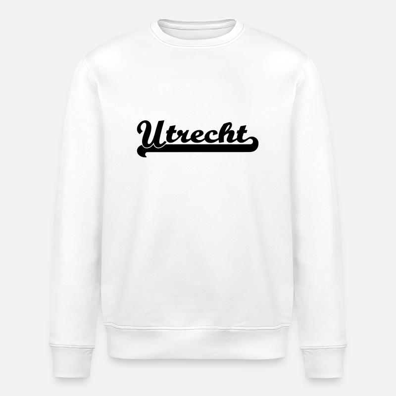 utrecht writing - Stanley/Stella ROLLER Unisex Organic Sweatshirt - white