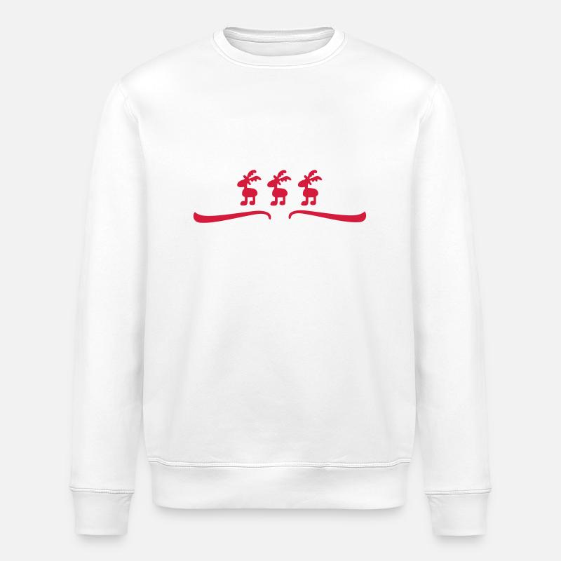 weihnachten - Stanley/Stella Unisex Bio-Sweatshirt ROLLER - Weiß