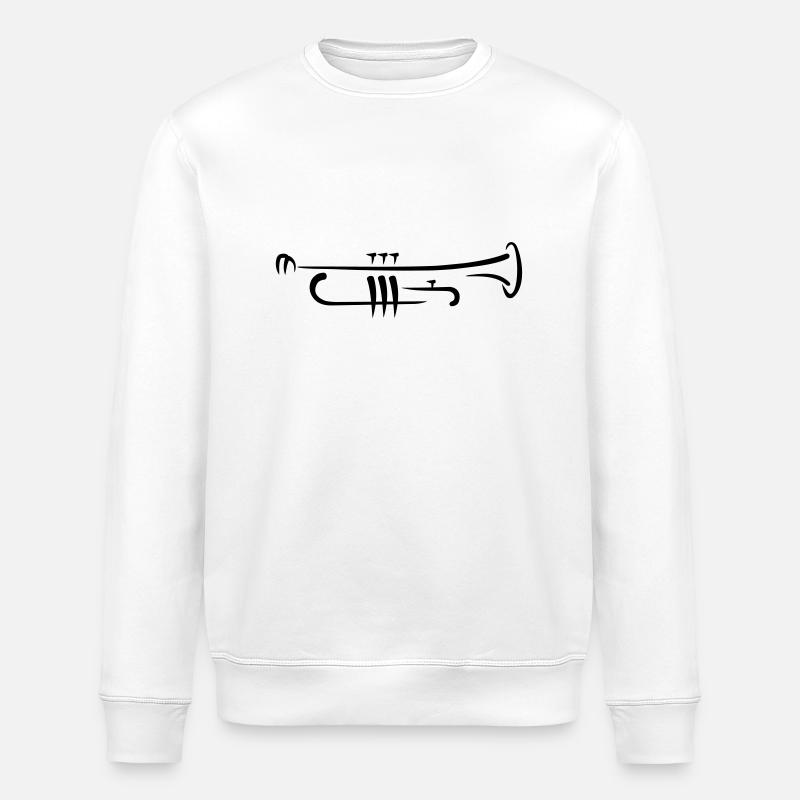 Trompete - Stanley/Stella Unisex Bio-Sweatshirt ROLLER - Weiß