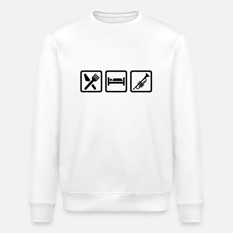 Trompete - Stanley/Stella Unisex Bio-Sweatshirt ROLLER - Weiß