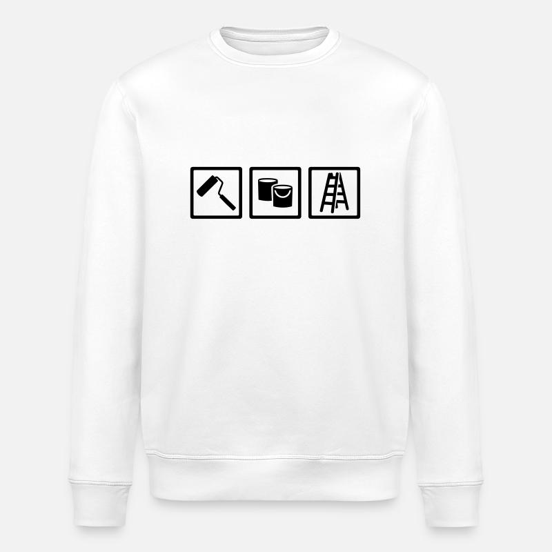 Painter - Stanley/Stella ROLLER Unisex Organic Sweatshirt - white