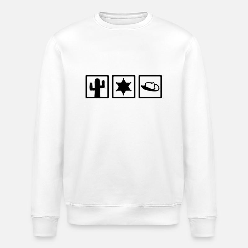 Sheriff - Stanley/Stella ROLLER Unisex Organic Sweatshirt - white