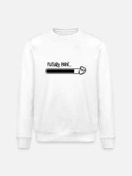 Futuro papà - Felpa ecologica unisex ROLLER di Stanley/Stella - bianco