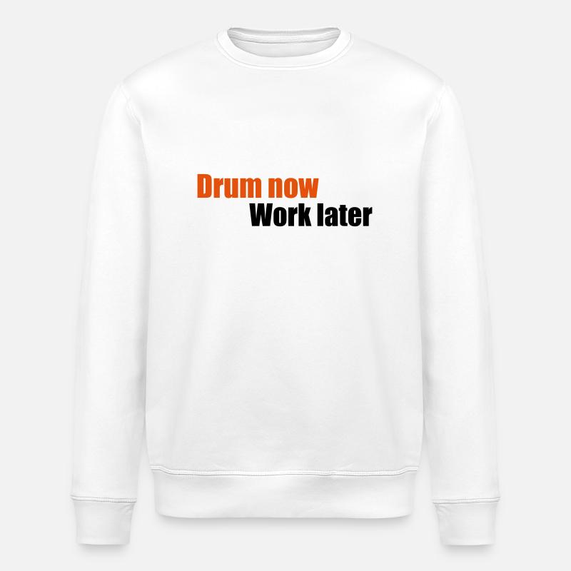 percussion - Sweat bio ROLLER Stanley/Stella Unisexe - blanc