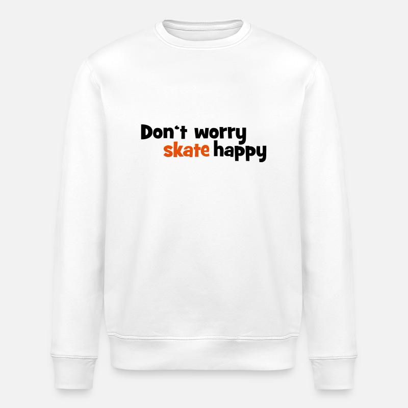 skateboard - Sweat bio ROLLER Stanley/Stella Unisexe - blanc