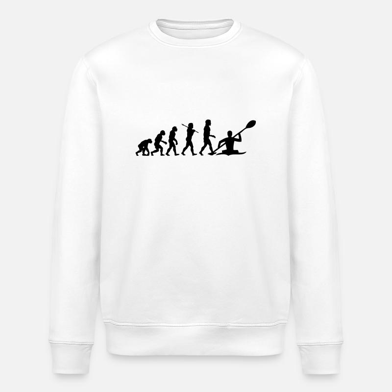 Kayaking - Kayak Evolution - Stanley/Stella Unisex Bio-Sweatshirt ROLLER - Weiß