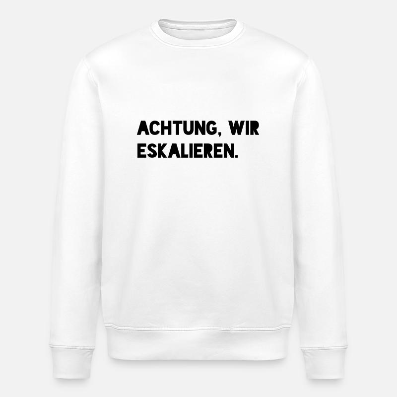Eskalieren - Stanley/Stella Unisex Bio-Sweatshirt ROLLER - Weiß