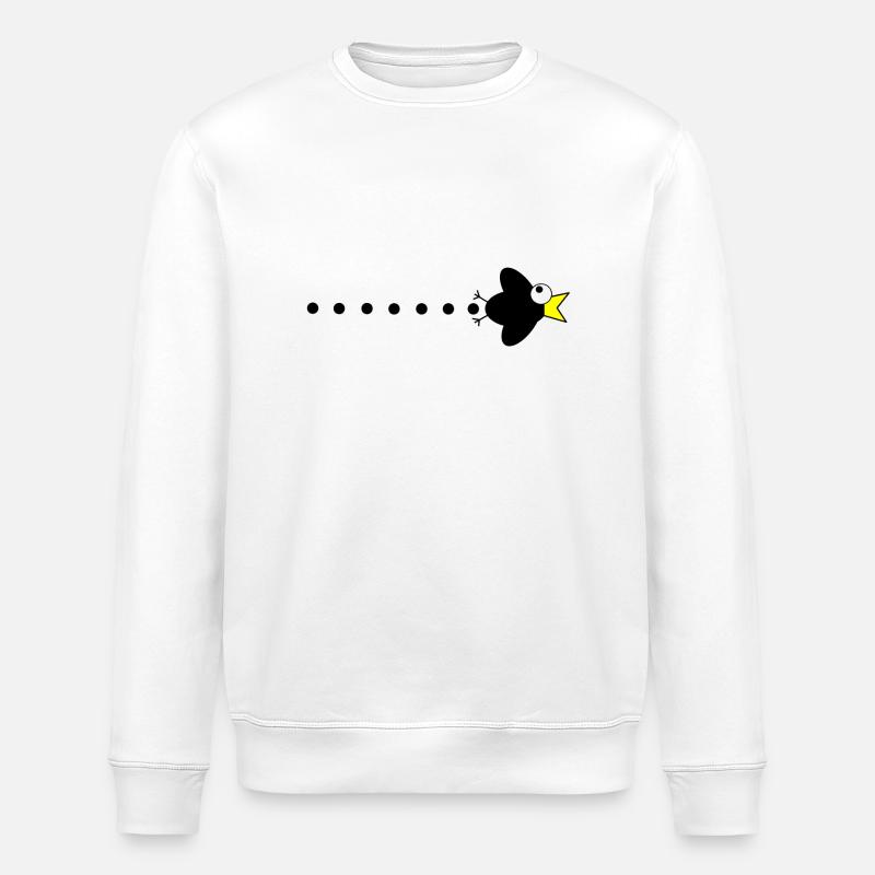 Corbeau manga - Sweat bio ROLLER Stanley/Stella Unisexe - blanc