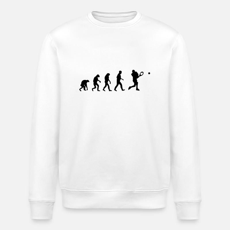 tennis evolution - Stanley/Stella ROLLER Unisex Organic Sweatshirt - white