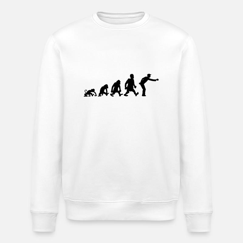 darwin boules - Stanley/Stella ROLLER Unisex Organic Sweatshirt - white