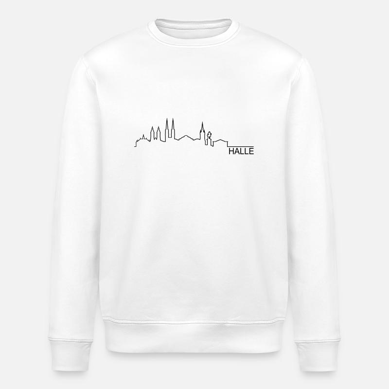 Skyline Halle - Stanley/Stella Unisex Bio-Sweatshirt ROLLER - Weiß
