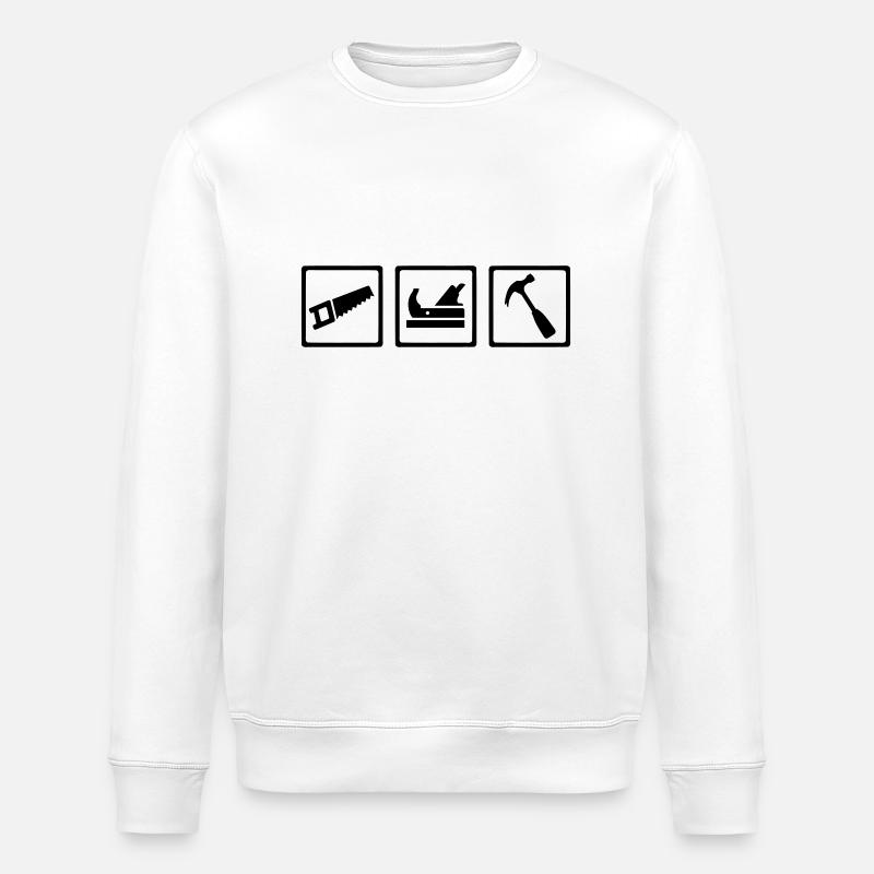 Carpenter - Stanley/Stella ROLLER Unisex Organic Sweatshirt - white