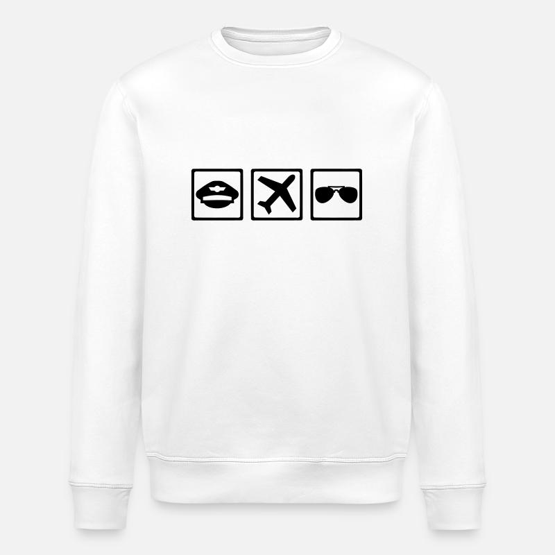 Pilot - Stanley/Stella ROLLER Unisex Organic Sweatshirt - white