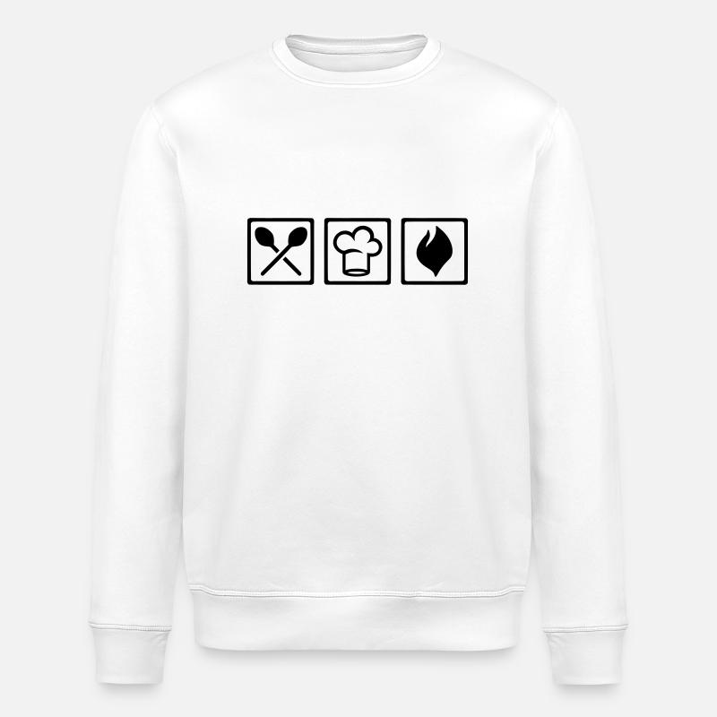 Cuisinier - Sweat bio ROLLER Stanley/Stella Unisexe - blanc