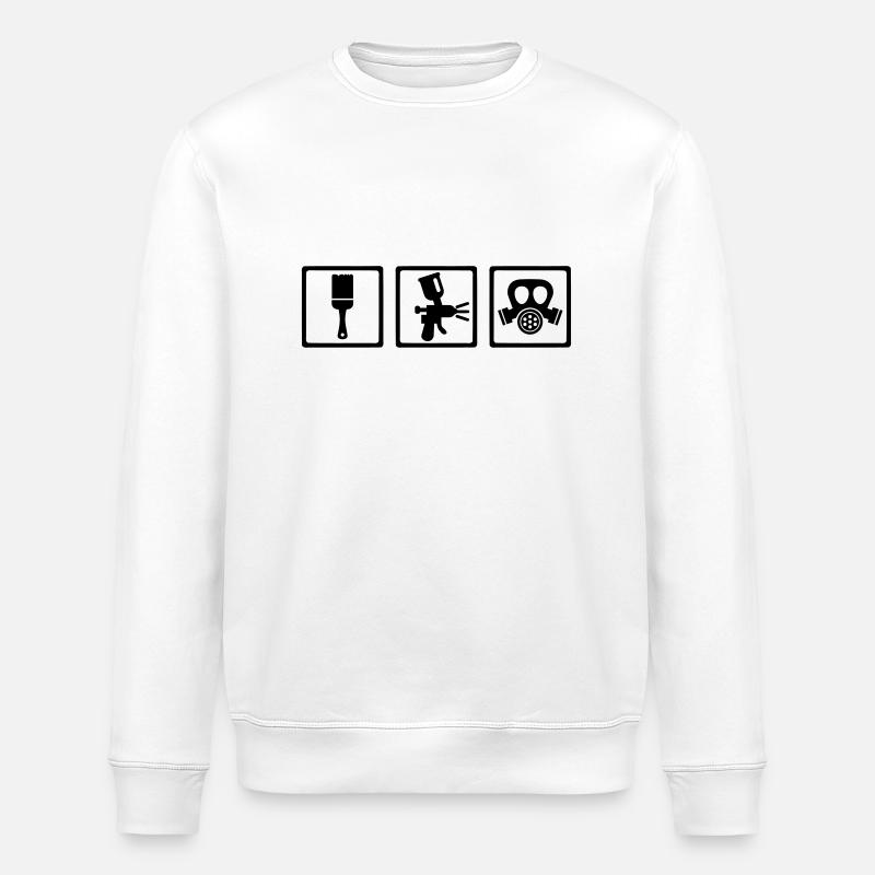 Lackierer - Stanley/Stella Unisex Bio-Sweatshirt ROLLER - Weiß